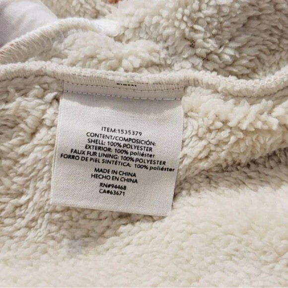 SAGE Women's M Plush Shirt Jacket Copper Rust Plaid Button Up Sherpa Lined NWT - Picture 6 of 9